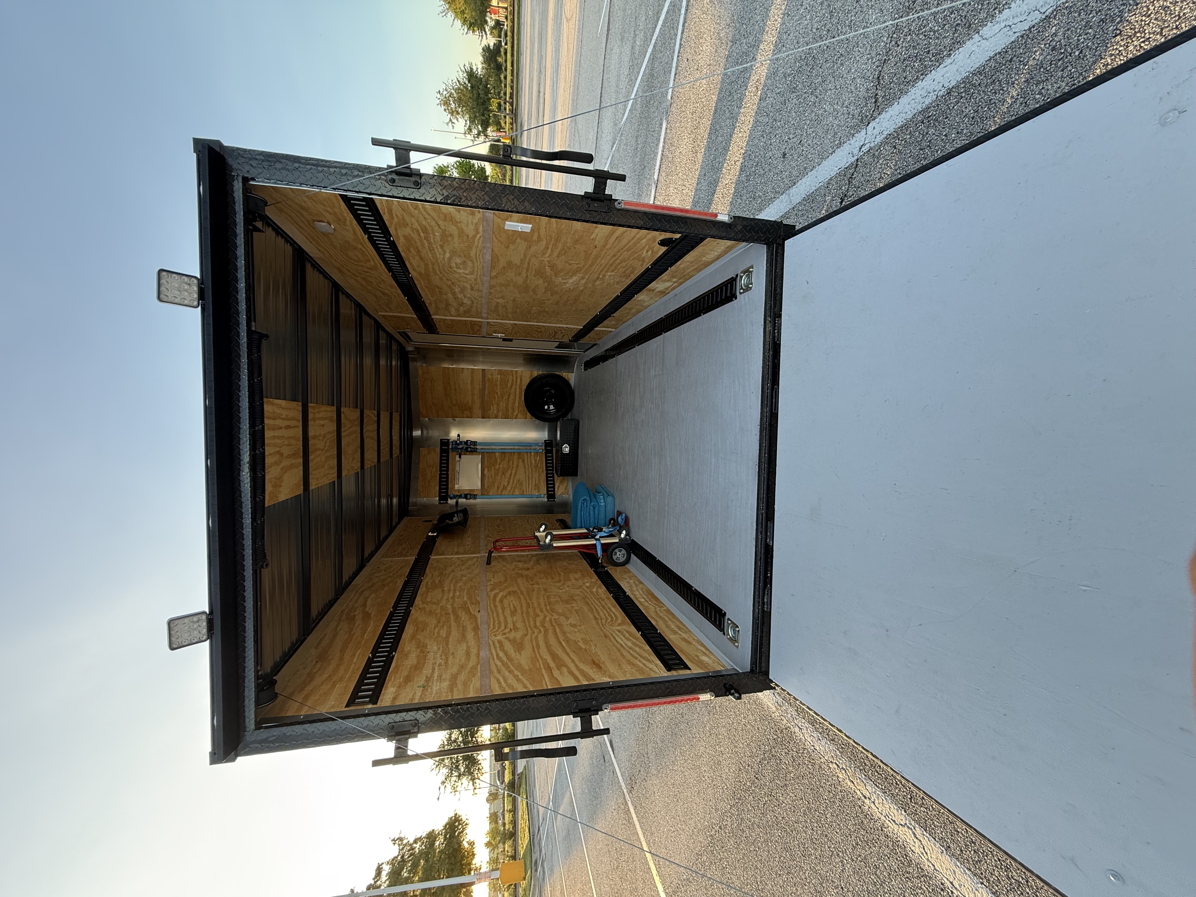 16'x7' Enclosed Trailer thumbnail 2 - interior cargo area